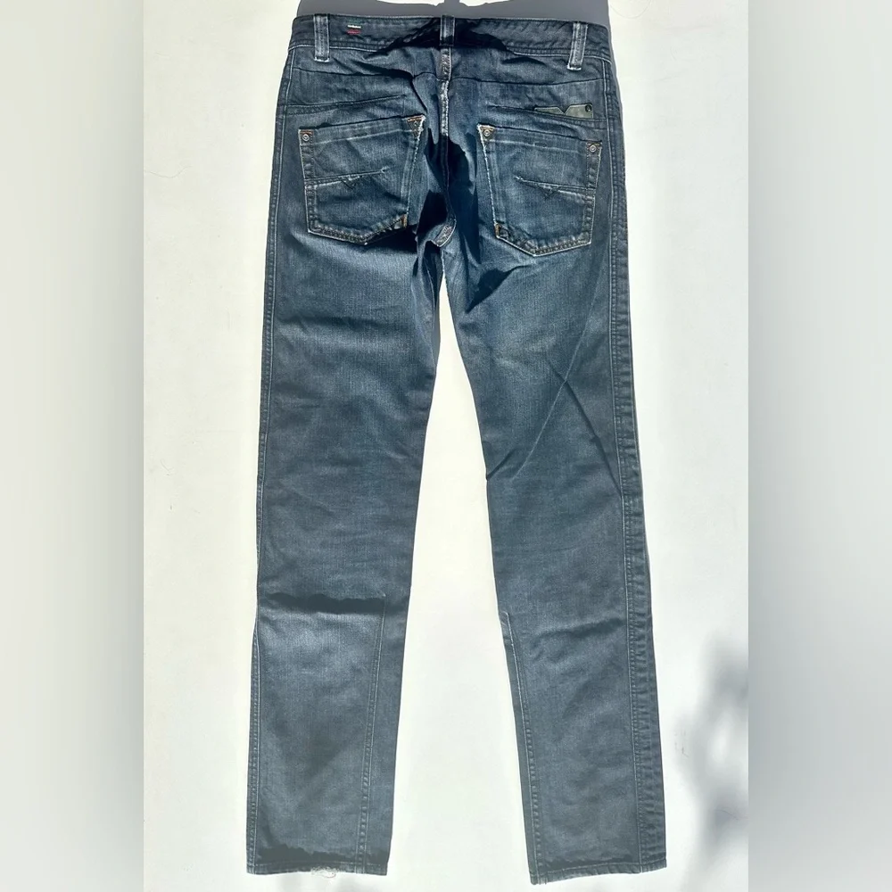 Diesel DARRON Men's Dark Blue Gray Slim Jeans, Wash 0088Z, 31 W 34 L